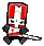 chevalier rouge qui danse